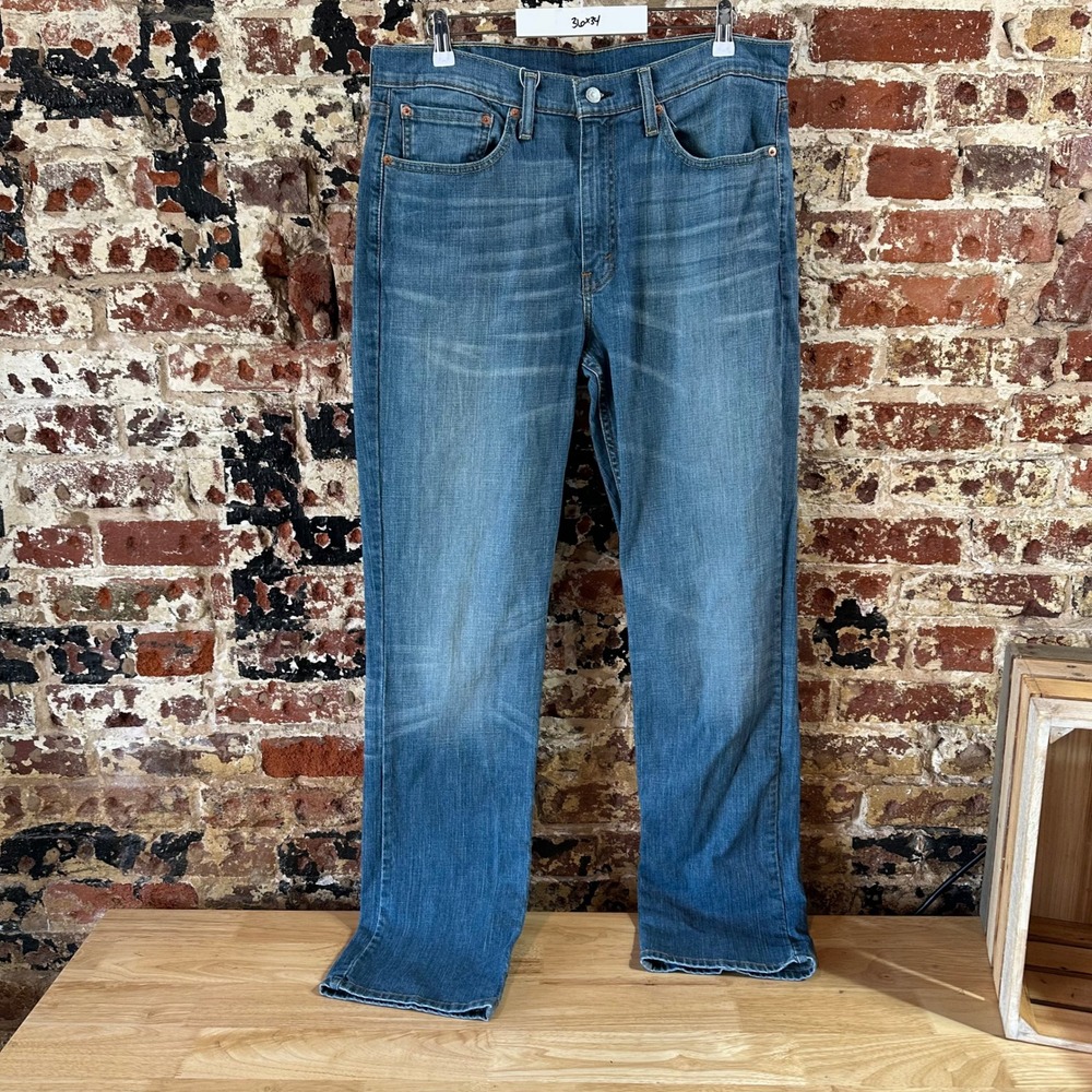 Levi's 514 Slim Straight Blue Jeans Mens Size 36x34 Levis